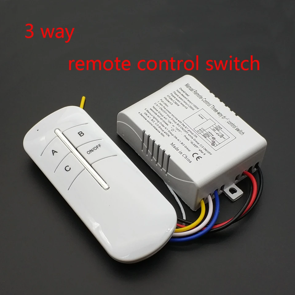 Беспроводной переключатель для лампы ВКЛ./ВЫКЛ. 220 В 3 способа|wireless remote transmitter|wireless