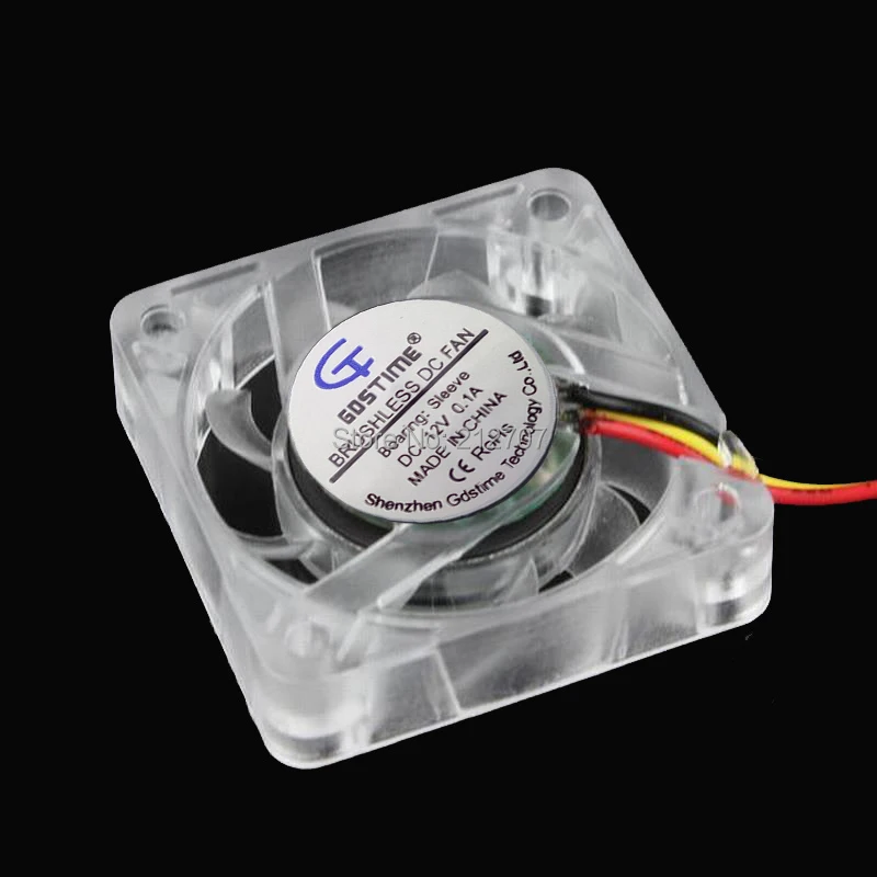 

(250pcs/set) DC Brushless Fan 12V 3PIN 4010 40mm Transparent Cooling Fan 40x40x10mm Mini Fan Freight free