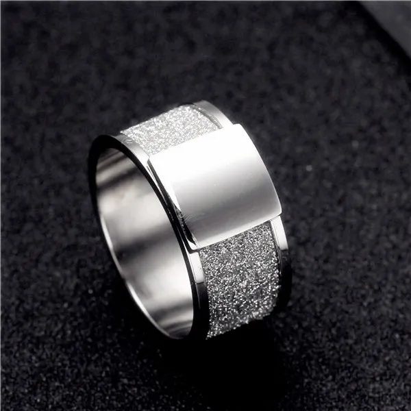 10mm Scrub In Acciaio Inox Anello di Nozze di Fidanzamento Anelli Quadrati Uomin 10mm Scrub In Acciaio Inox Anello di Nozze di Fidanzamento Anelli Quadrati Uomin