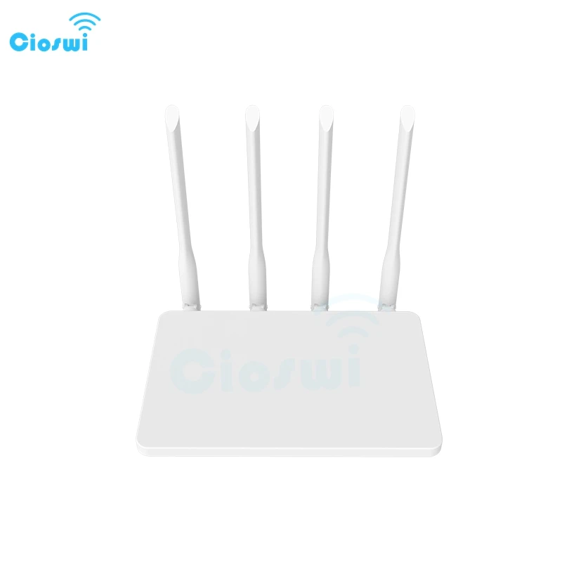 

Cioswi 2.4G Wireless Wifi Router Openwrt 300Mbps Router High Gain 4 Antenna Large DDR2 RAM High-speed SPI Flash Wide Coverage