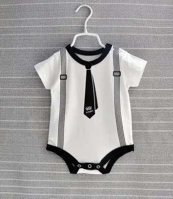 Orangemom/офисный магазин; летняя одежда для маленьких мальчиков; хлопковая одежда для новорожденных; vestido infantil; костюмы для маленьких джентльменов - Цвет: white