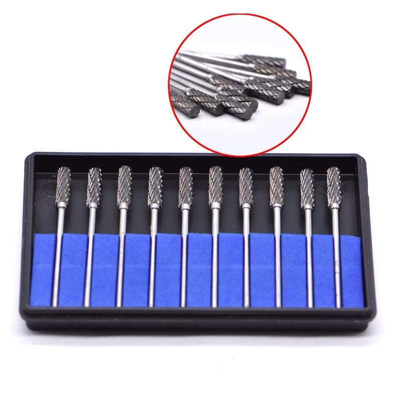 10pcs/box A4 Dental Grinding Heads Dentistry Equipment Tungsten Steel