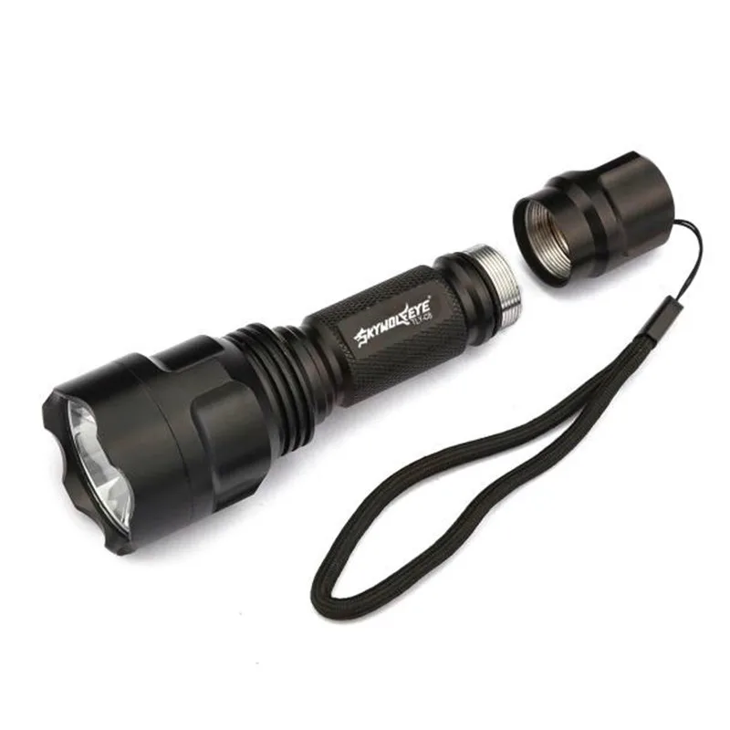 Top flashlight 5000Lm C8  XM-L T6 LED 18650 Flashlight 5 Mode Torch Tactical Tailcap Non-thermal radiation Light Lamp 17620 P32 0
