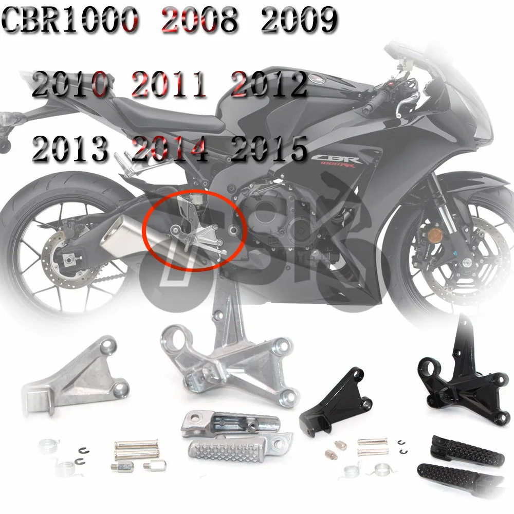 Для HONDA CBR 1000 RR CBR1000RR 2008 2009 2010 2011 2012 2013 Передняя подножка колышек кронштейн