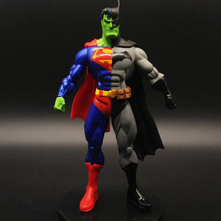 

Exclusive Garage Kits Super Heros DC Hulk Batman and Superman Combination Figure Doll Mixed Model toy Collectible Action Figure