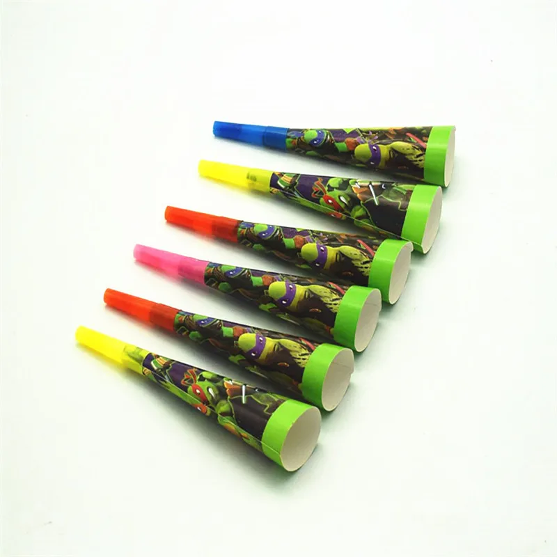 teenage ninja turtles theme birthday party or festival party disposable noise make horns supplies