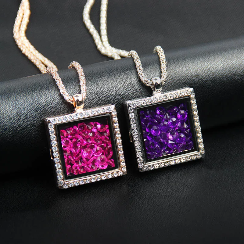 2018 New Design Floating Colorful Beads Round Locket Pendant