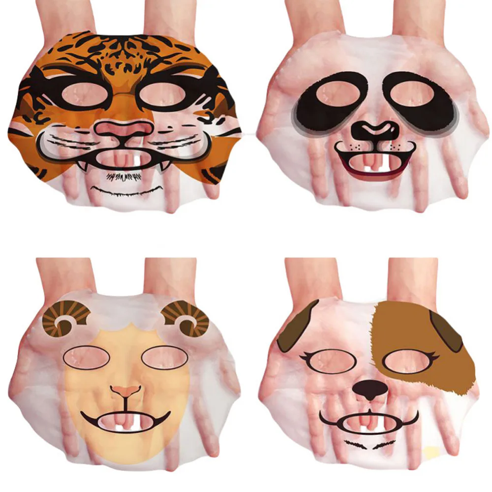 BIOAQUA уход за лицом овца/панда/собака/Тигр увлажняющий питательный уход за кожей и маска милые животные корейские маски для лица 1 шт