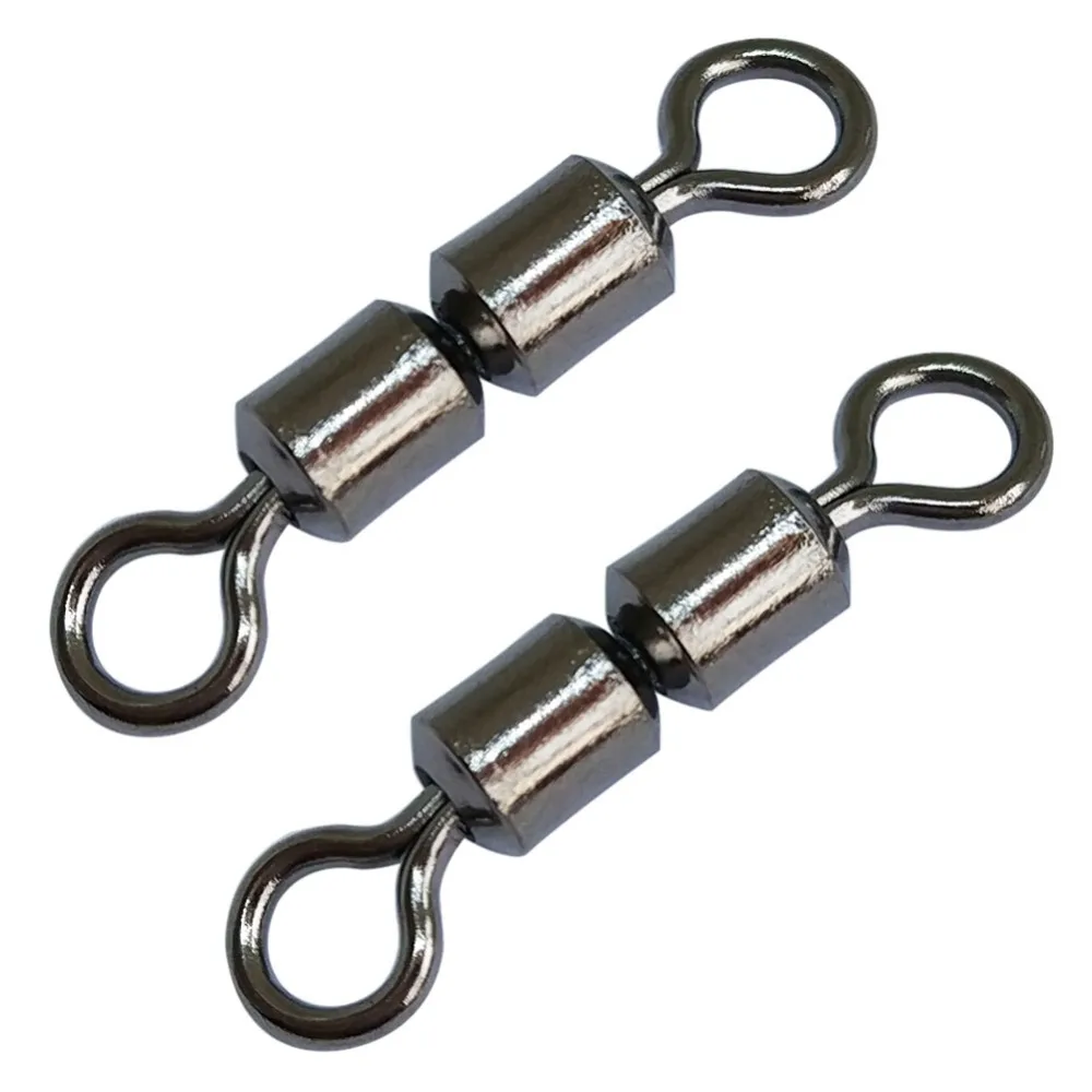F2052 1000pcs/lot High Speed Double Rolling Swivel Barrel Fishing Swivels FishingTackle