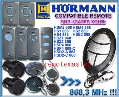 

FOR Hormann HSM2 HSM4 868.3MHZ remote control free shipping