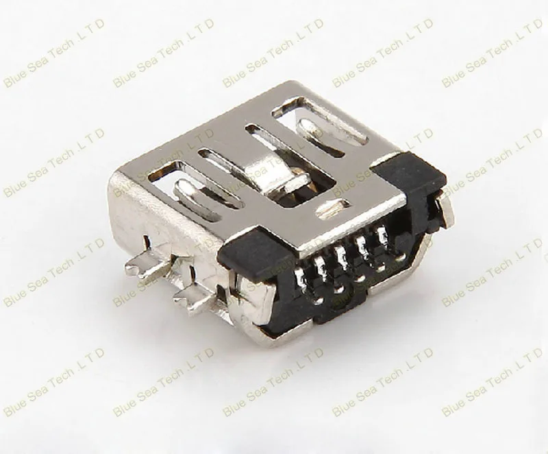 60 шт. 12 Модель MINI USB 5P гнездо PCB крепление для телефона, MP4, 5Pin 12 Тип/виды USB комбинированные наборы, латунный корпус