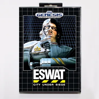 

E-SWAT City Under Siege Game Cartridge 16 bit MD Game Card With Retail Box For Sega Mega Drive For Genesis