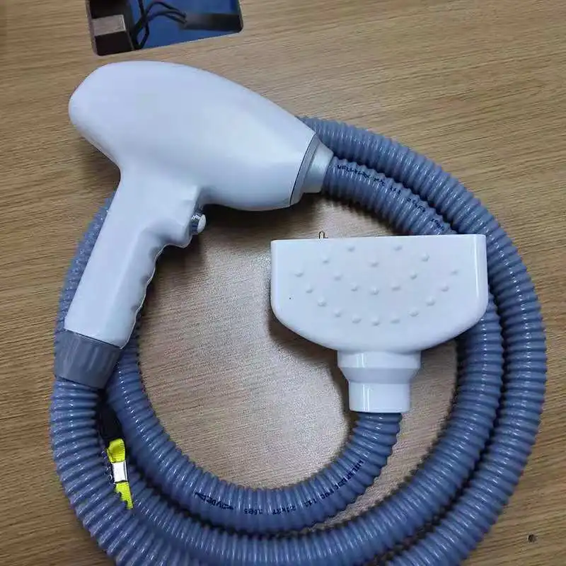 

Model U 808nm macro channel cooled 6 bars 300w optic power diode laser hair removal handle piece fix and replacement service 30