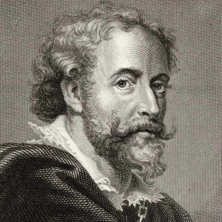 Peter Paul Rubens  1577-1640. Flemish Painter.19Th Century Engraved By Charles Pye From A Painting By Vandyke. (24 x 36)