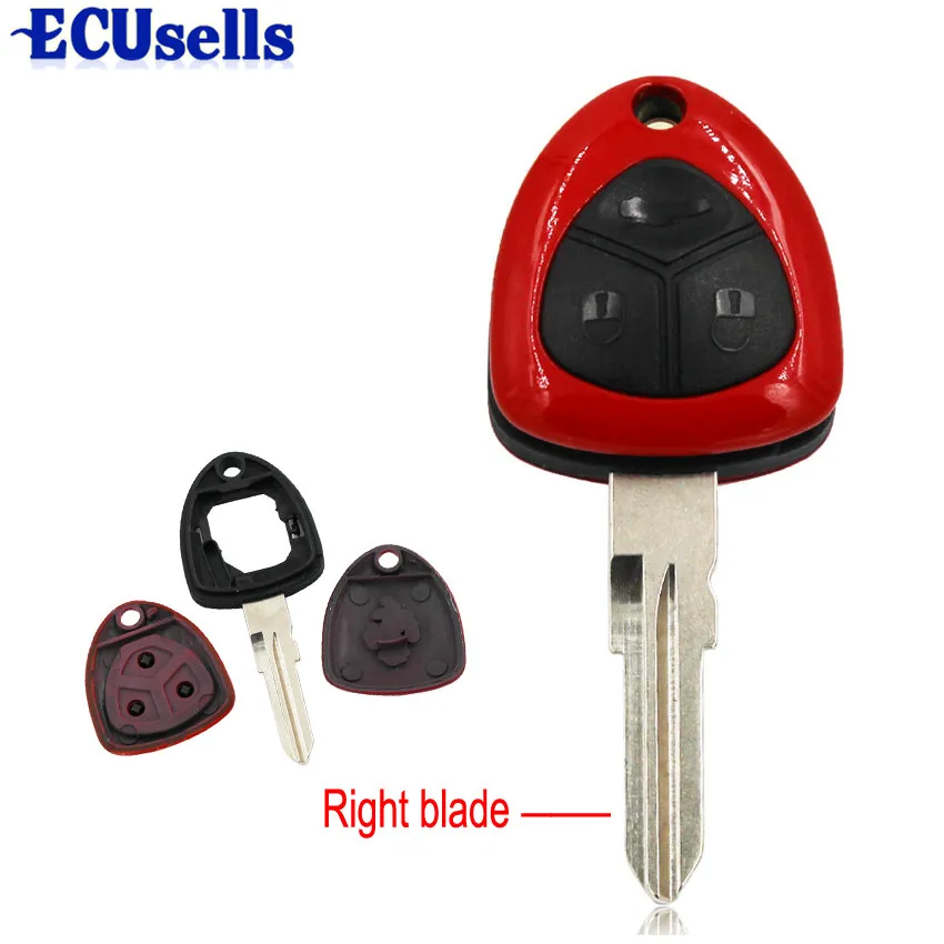 

3 Buttons Replacement Blank Fob Key Case Remote Smart Key Shell for Ferrari 458 612 599 Right Blade