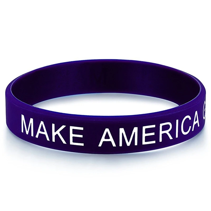 

5 styles ! Trump 2020 Silicone Bracelets Keep America Great Donald Trump Debossed Wristband For USA President Election