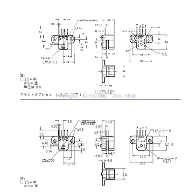 2 шт./лот HEDS 9701 # C54 H9701 C50 E50 H50 F51 F54 E54 G54 H54 SIP 4 канальный модуль кодировщика|Запасные
