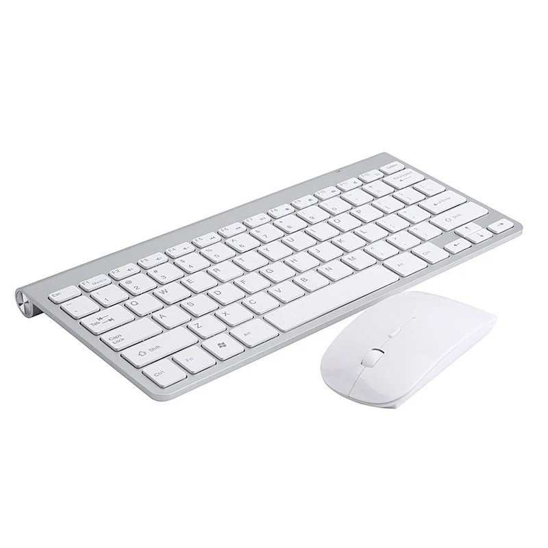 Портативная беспроводная клавиатура для Mac ноутбука ТВ приставки 2 4 ГГц мини мышь