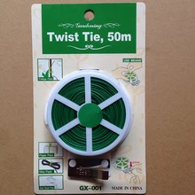 1pcs Gardening supplies Binding wire Metal wire outsourcing PE&PVC bundled trees silk own cutting machine Easy to use50 m outsourcing