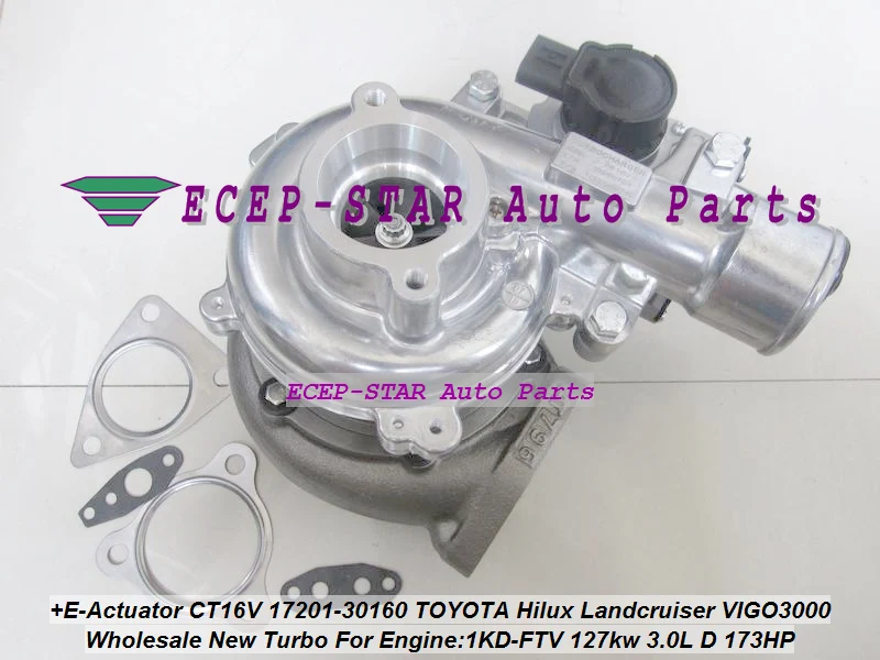 Бесплатная доставка + Электрический привод CT16V 17201 30160 турбо для TOYOTA HILUX Landcruiser D4D 1KD