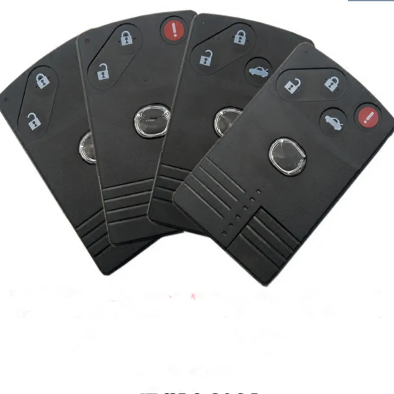 

DAKATU Replacement Smart Card Remote Key Shell 2/ 2+1/ 3/ 3+1/ 4 Button Uncut Blade for Mazda 5 6 CX-7 CX-9 RX8 Miata MX5