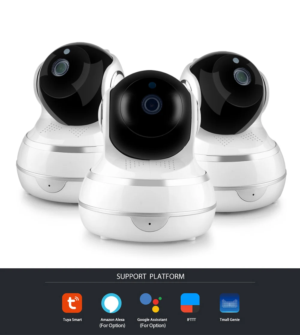 Tuya HD 1080P домашняя ip-камера безопасности двухсторонняя аудио Беспроводная мини-камера 1MP ночное видение CCTV WiFi камера детский монитор