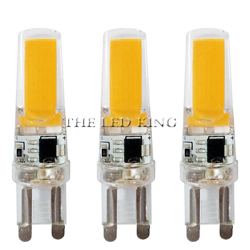 Новинка 2019 светодиодный светильник G4 G9 E14 AC / DC 12V 220V 3W 6W 9W COB Лампа с регулируемой