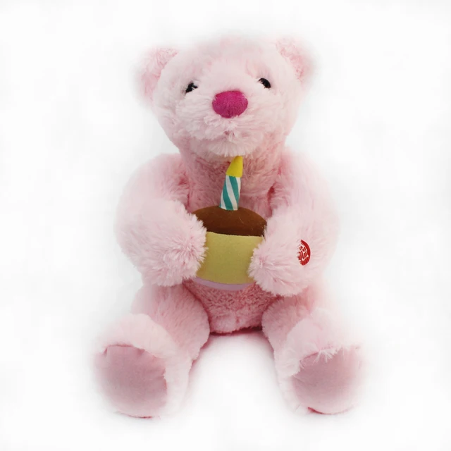 Cute Electric Teddy Bear Plush Toys Interactive Singing Bear Doll Sing