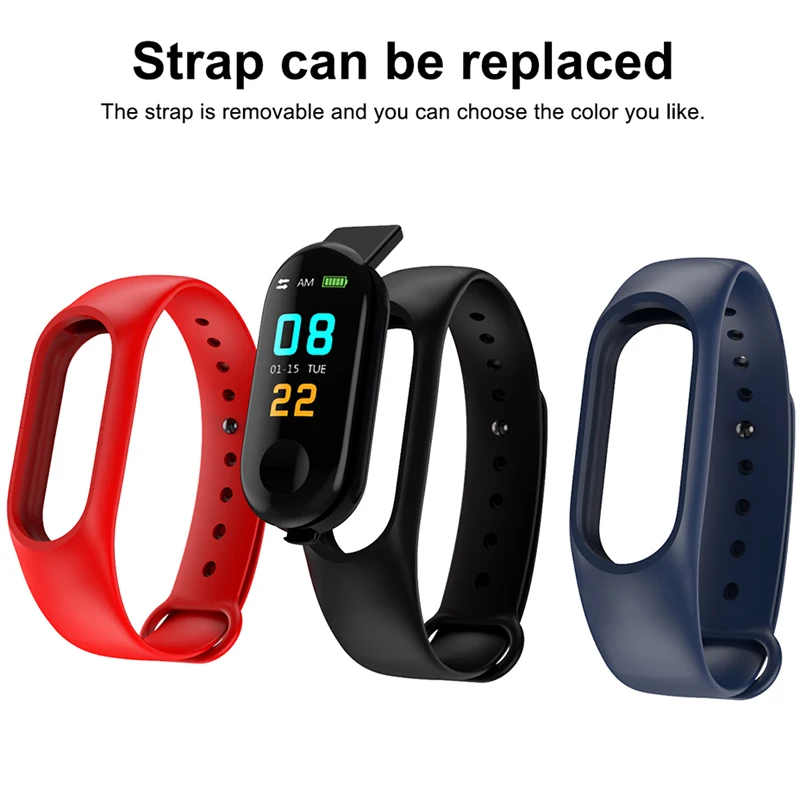 KESHUYOU M3 группа смарт группы кровяное давление mi band 3 водой браслет для занятий