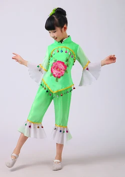 

Yangko Dance Costume Folk Dance Costume Children Kids Performance Costumes Chinese Clothes for Children