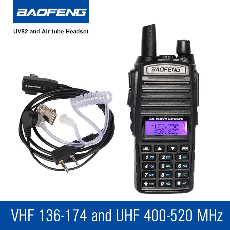 BaoFeng UV82 Dual Band Walkie Talkie 136-174 400-520 MHz VHF UHF Radio  Station Ham Radio Amateur Radio Portable Walkie Talkie AliExpress