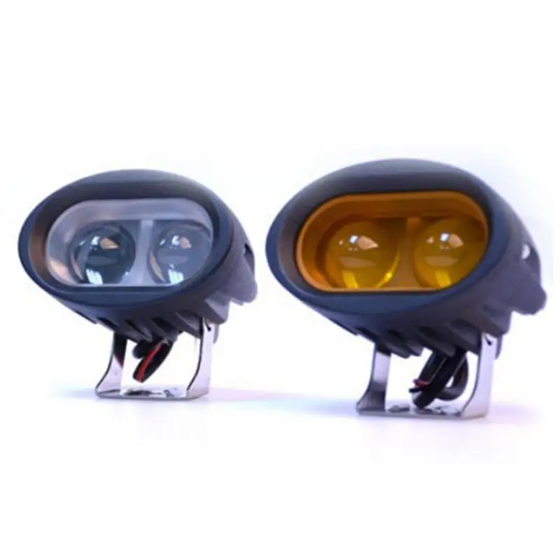 

20W 6D Lens Car Motorcycle Off-road Front Bumper Modified Spotlight Motor LED Spotlight Floodlight White Yellow Work Light