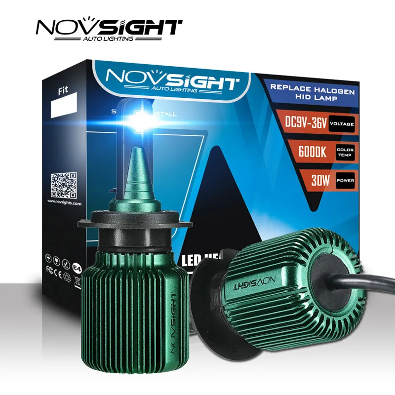 Novsight 2 шт. Новый стиль светодиодный автомобилей головной светильник 10000LM 40W 6500k