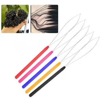 

Plastic Handle Pulling Loop Needle Micro Beads Threader for Hair Extensionr for Hair Extension