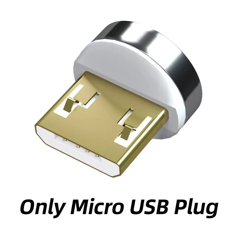 3A Магнитный Micro-USB, Тип usb C зарядный кабель 7-контактный жила провода для передачи данных быстрая Зарядное устройство Мобильный телефон магнит шнур Android Тип-C телефонных кабелей - Цвет: Micro plug no cable