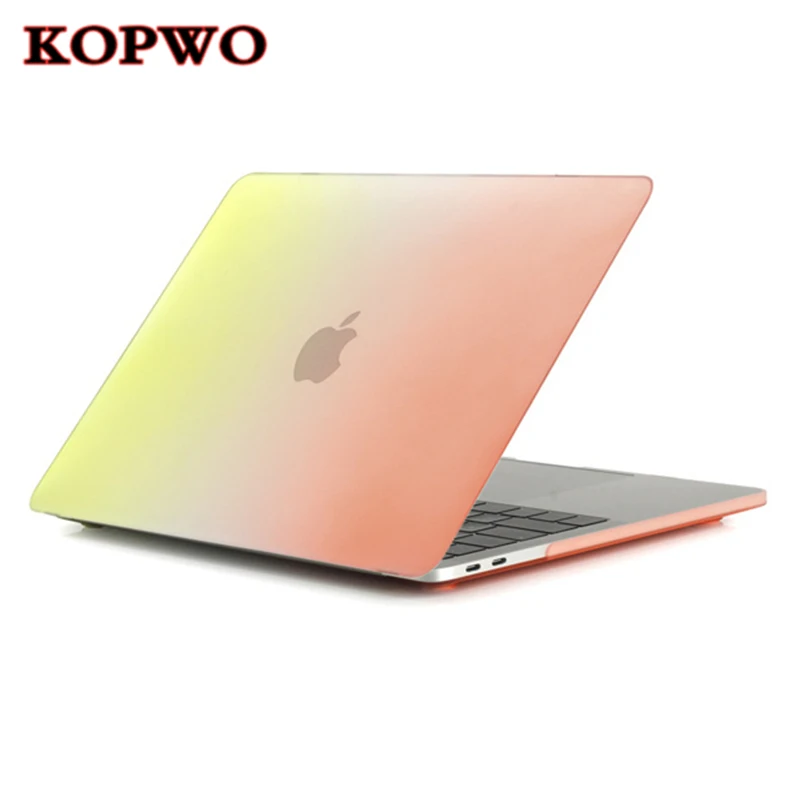 

KOPWO Rainbow Notebook Shell Case for MacBook Air Pro 11 12 13 15 Inch Retina Touch Bar Laptop Protective Cover for A1466 A1989