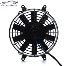Gzhengotng Универсальный " 9 дюймов 10 лопастей Авто Кондиционер AC Электрический вентилятор 12 в 24 в вентилятор конденсатора 80 Вт радиатор вентилятор конденсатора