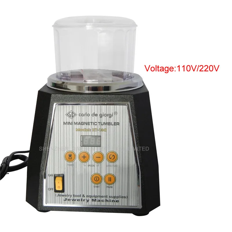 

3pcs/lot Magnetic Tumbler 130mm Light-Ferrous Metals Polisher & Finisher Super Finishing Polishing machine KT-130