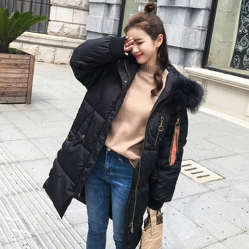 Capuchon De Parkas Plume Veste vent Black Coupe Neige Manteaux Hiver 2018 red Fourrure Outwear À Et Femmes white Wine grey Col Hee Grand Long Pardessus Wwm1677 Épais 3xl CwRq0xRf