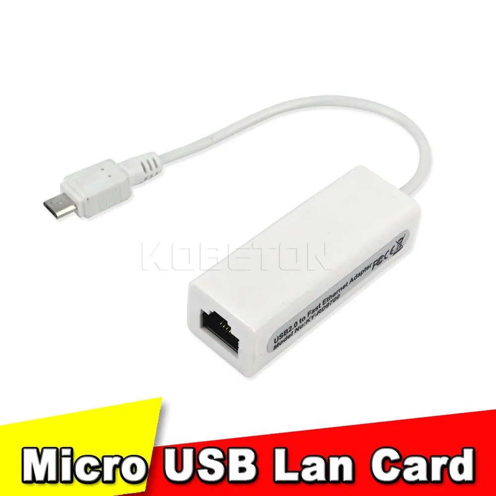 Cheapest Micro USB 2.0 Male To RJ45 Female LAN 10/100Mbps
