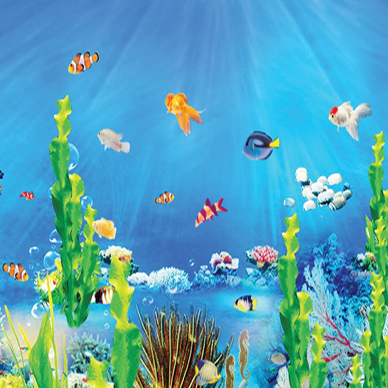 Children favorite cartoon Underwater World Bubble Fish bathroom