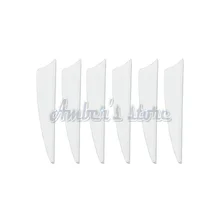 100 шт. " щит Пластик стрелка Fletching флюгер стрельба из лука бант для охоты белый