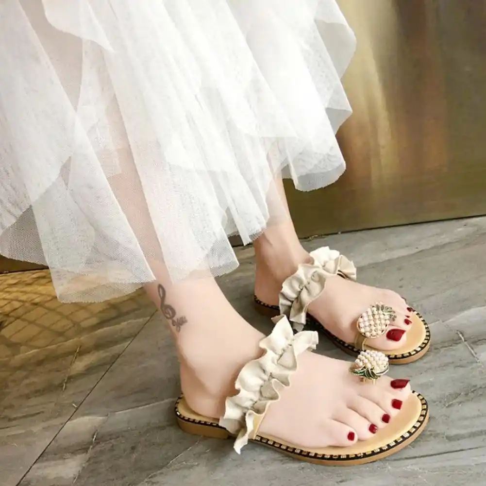 pineapple toe sandals