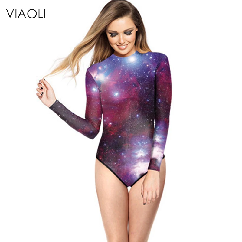 

VIAOLI New Sexy 2018 One Piece Bikini Long Sleeve Swimsuit Women Swimwear Female Maillot De Bain Femme Summer Bathing Wear