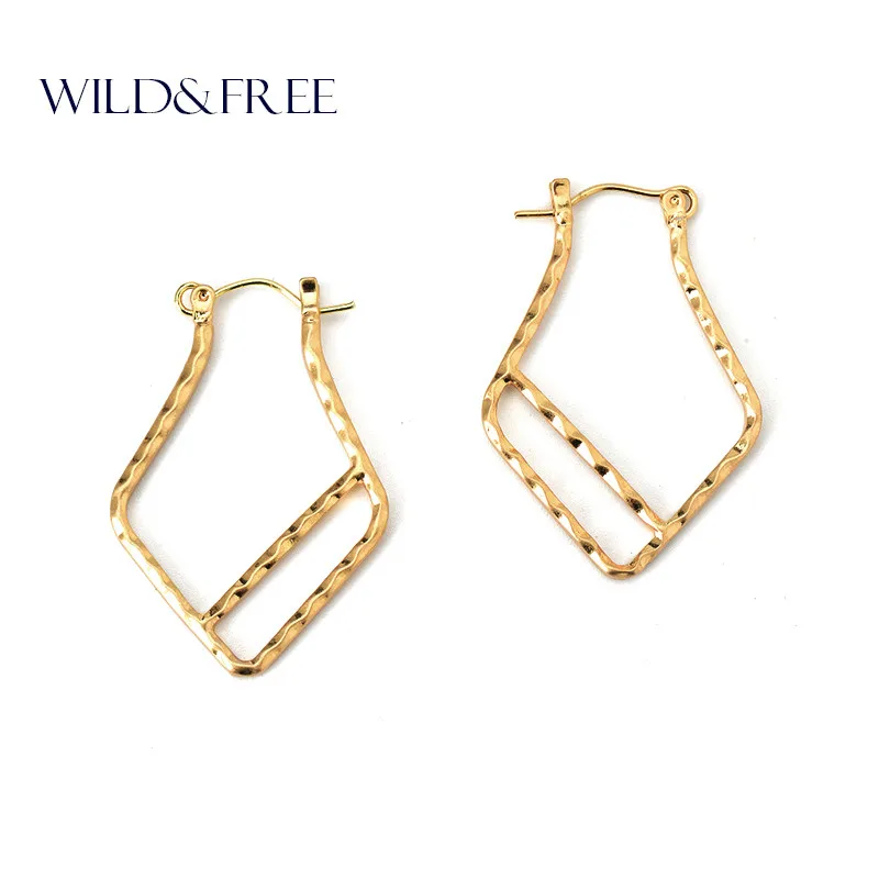

Women Fashion Hollow Out Geometric Drop Earrings Jewelry Vintage Gold Silver Color Simple Dangle Earrings For Female Party