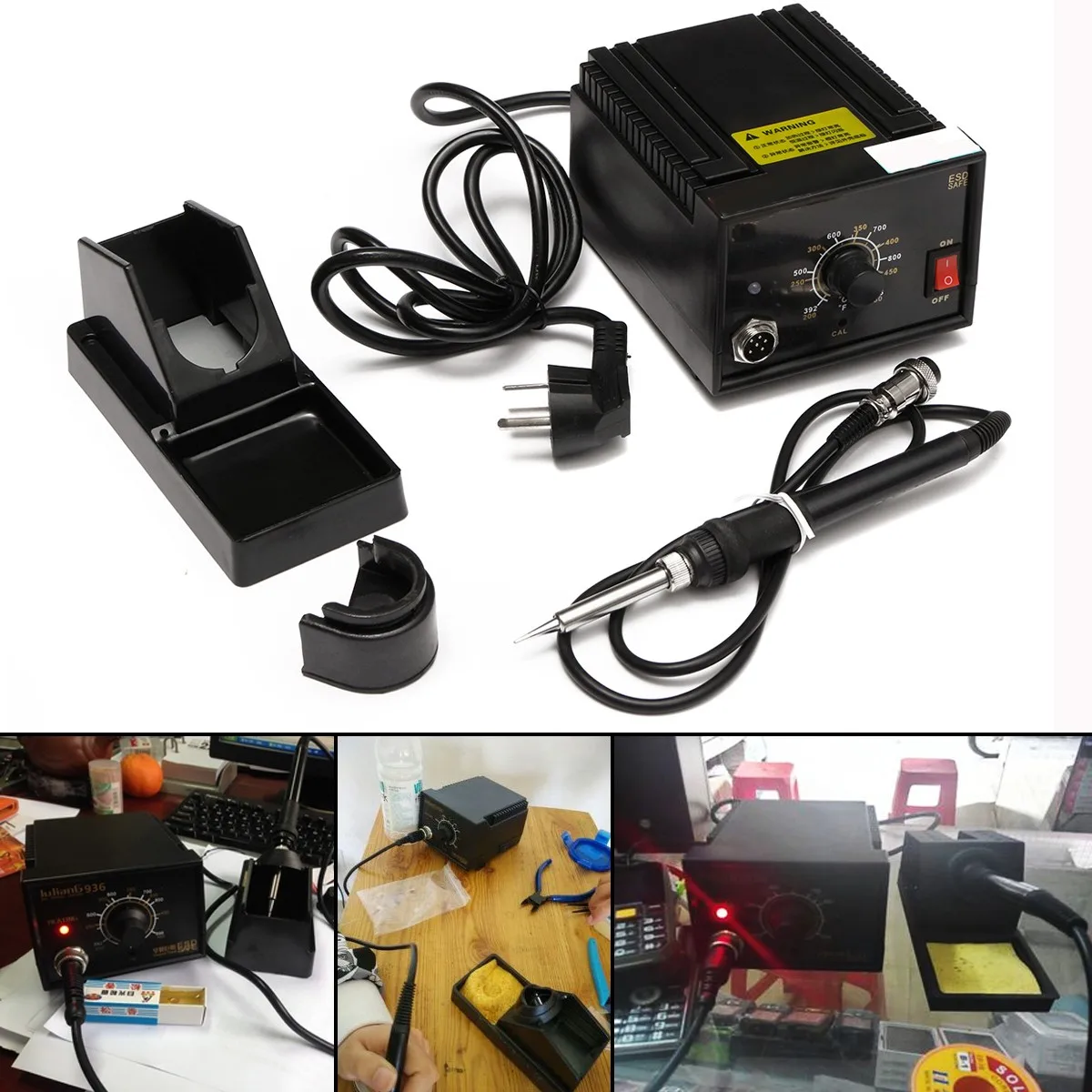

110V-220V 75W AC24V 936 Power Electric Soldering Station Inverter Frequency Change Soldering Station Irons High Quality