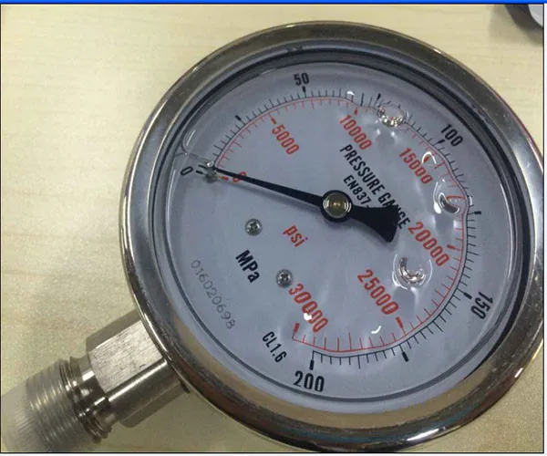 Free shipping Model :WS-EN100 6 inch diameter 0-100 Mpa Radial Connection High pressure stainless steel oil scale | Обустройство дома
