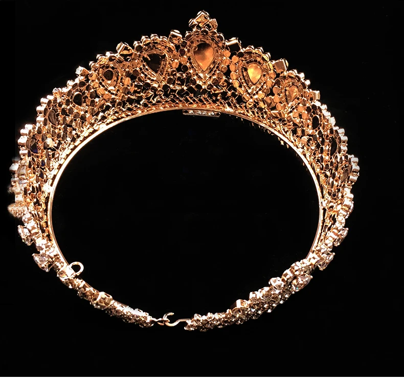 tiara com zircônia de cristal elegante mulher