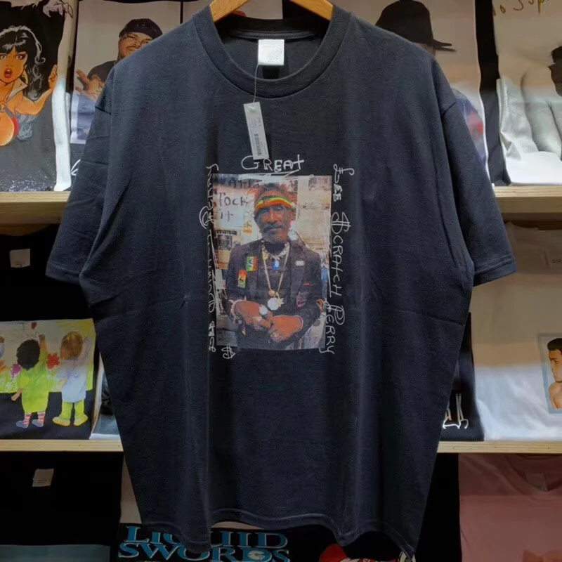 

10ss Lee Scratch Perry Photo Tee Men 1:1 Best Quality T-shirt