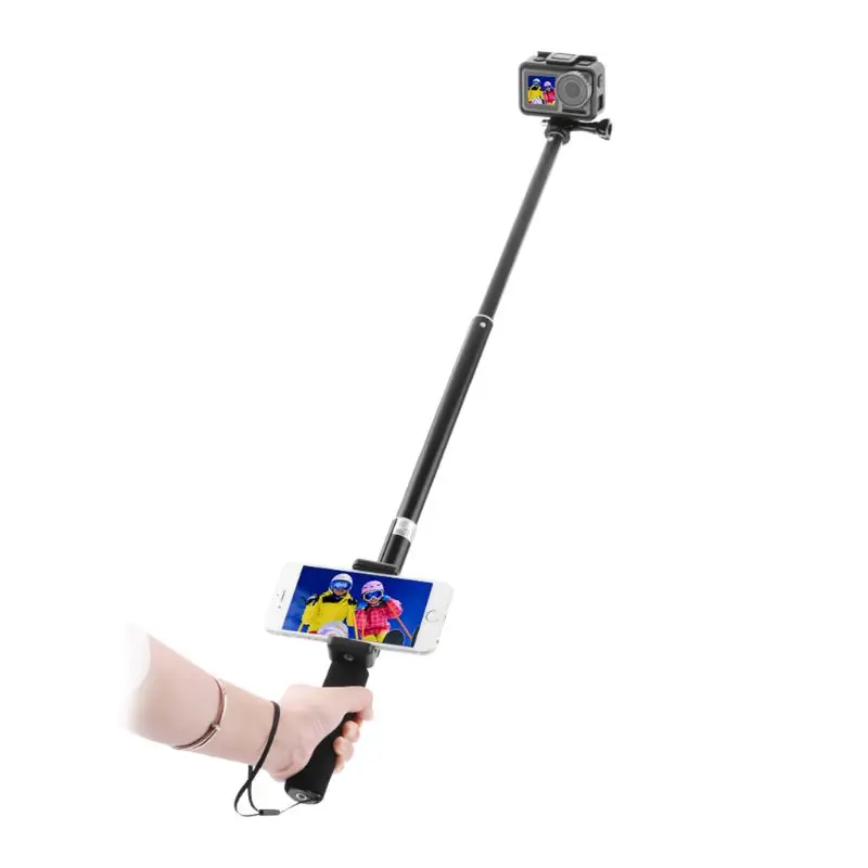 Черный ручной удлинитель селфи палка Телефон Зажим для DJI Osmo экшн Спортивная камера аксессуары фотографии инструменты
